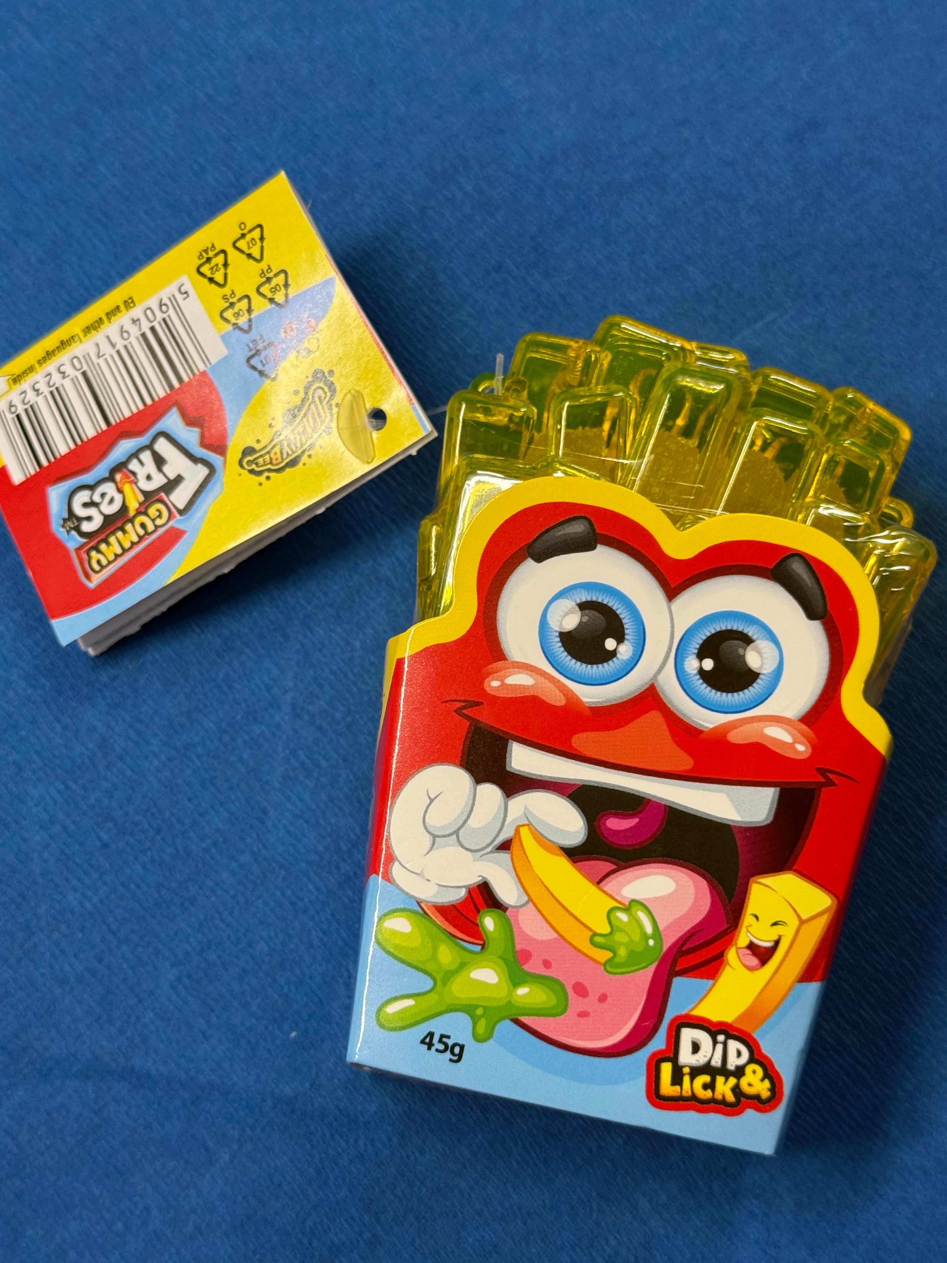 Gummy Fries mit Gel Stück