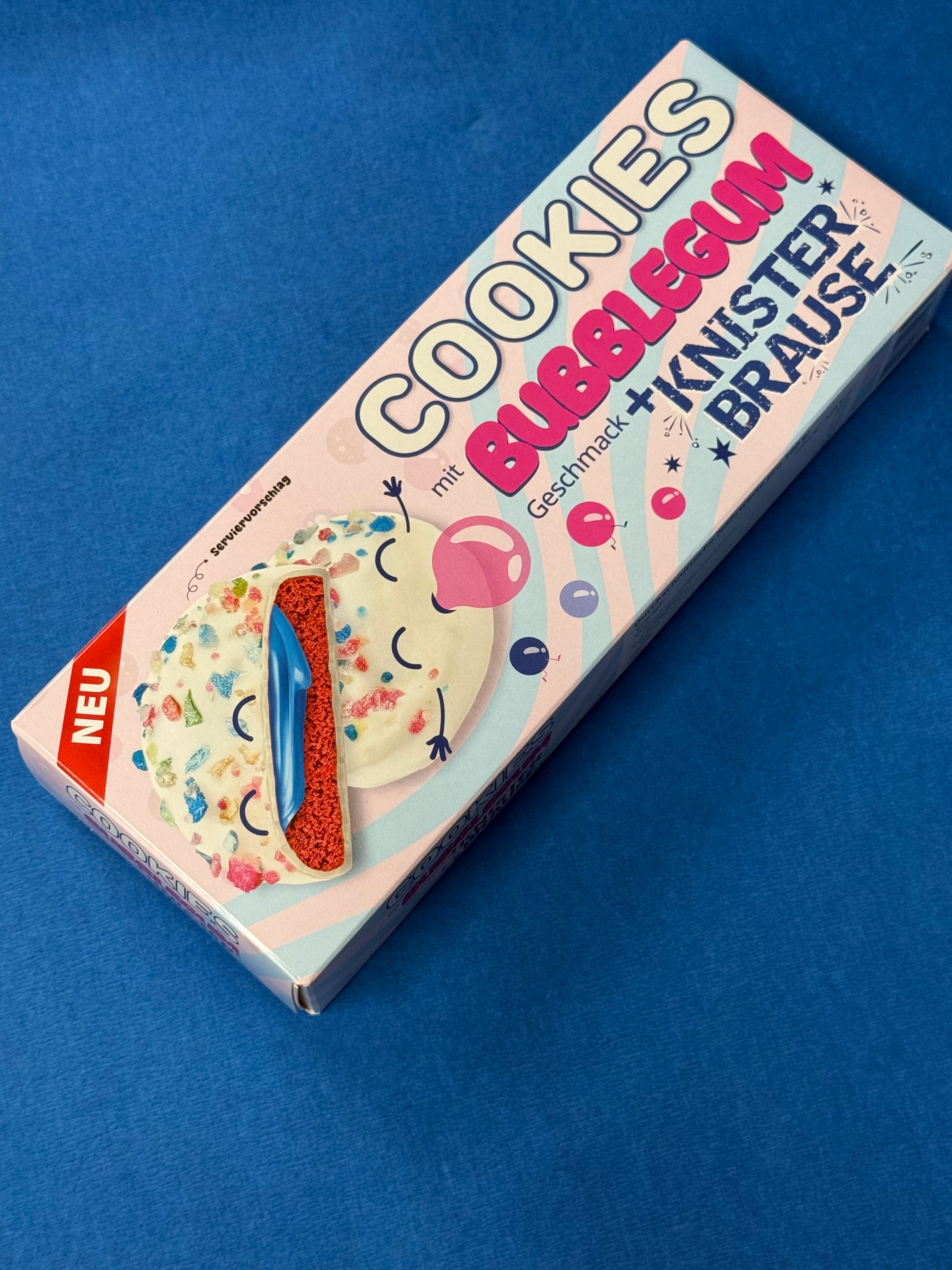 Cookies Bubble Gum Style mit Knisterbrause 128g